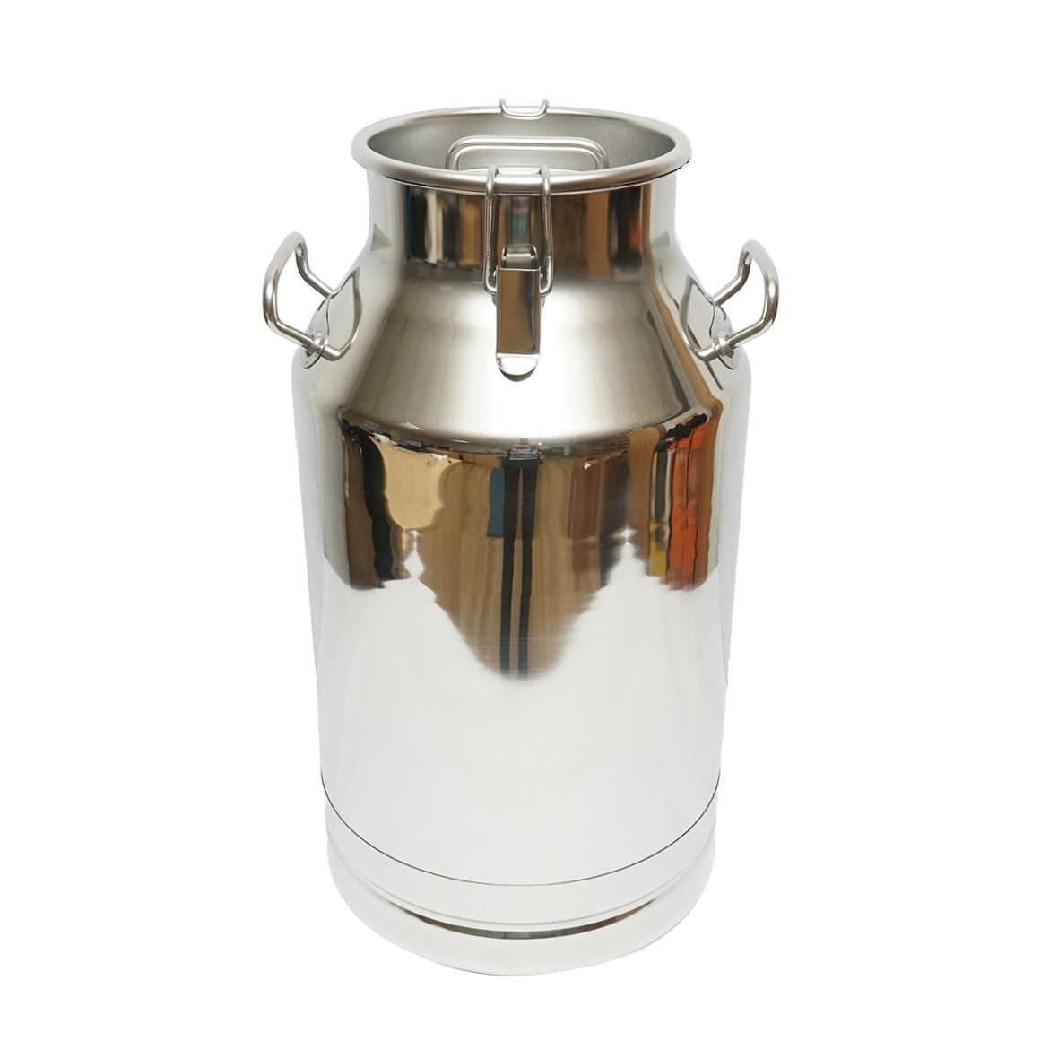 Stainless steel milk can with lid 40L cow milking machine Breckner Germany